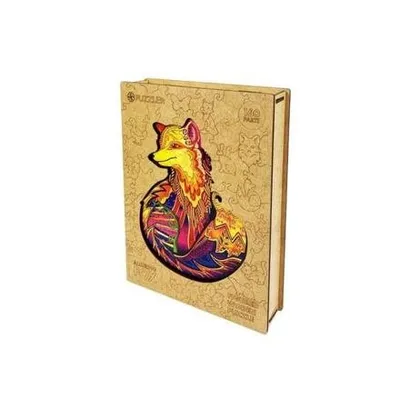 Obrázok produktu pre Drevené farebné puzzle - Tajomná líška