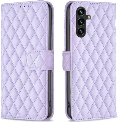 Produktbild von Samsung Galaxy A36 Hülle - BINFEN Rhombus Klapphülle - Lavendel