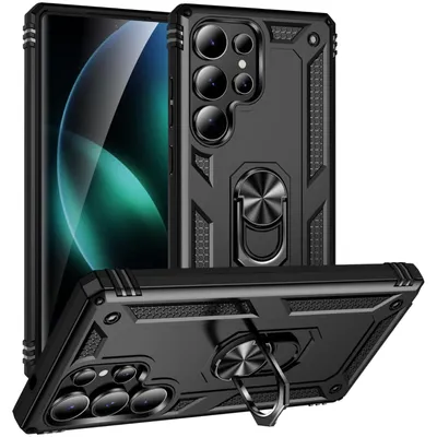 Produktbild von Armor Shield Handyhülle für Samsung Galaxy S26 Ultra Hülle Ultra Hybrid Case Handy Schutzhülle, Schwarz