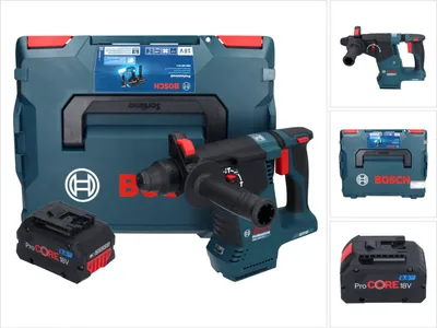 Image de Bosch GBH 18V-24 C Professional Marteau perforateur sans fil 18 V 2,4 J Brushless SDS plus + 1x batterie ProCORE 8,0 Ah + L-BOXX - sans chargeur