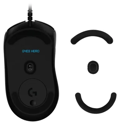 Produktbild von kwmobile Mouse Feet Sticker kompatibel mit Logitech G403 / G603 / G703 Ersatz Glider - Mausfüße passgenau - Maus Glides in Schwarz