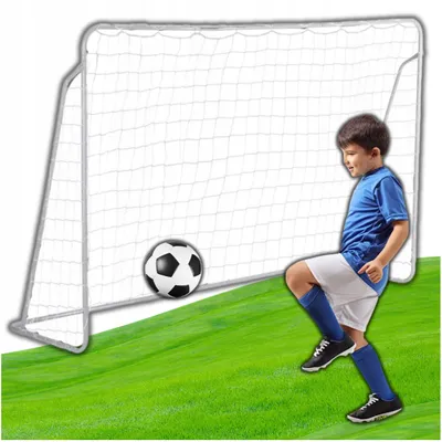 Produktbild von OMNA | Detská futbalová bránka veľká 240 x 150 cm - Prenosná - Stabilná a odolná voči poveternostným vplyvom - Ideálna na záhradu
