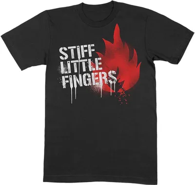 Obrázek produktu pro Stiff Little Fingers - Tričko pro muže/dámy Uni RO8267 (S) (Černá)