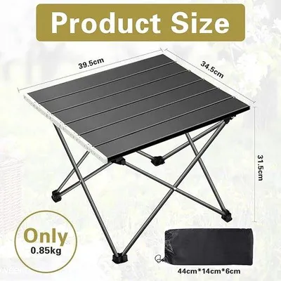 Produktbild von Famanu Camping-Tisch Aluminium klappbar - 39,5 x 34,5 x 32,5 cm