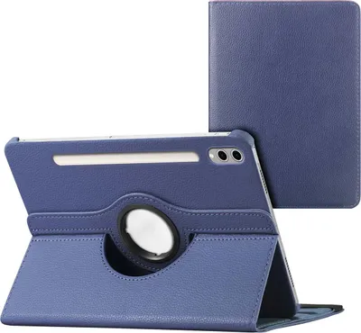 Productafbeelding van imoshion 360° draaibare Bookcase voor de Samsung Galaxy Tab S10 Ultra / Tab S9 Ultra - Donkerblauw
