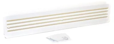 Produktbild von MARLEY Türgitter Kunststoff Weiß 452x92