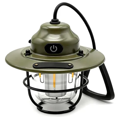 Produktbild von Campinglampen, Wiederaufladbare Campinglaterne, 1200 Lumen, tragbar, für Stromausfälle, USB-Notfall-Taschenlampe für Outdoor-Aktivitäten, zum Wandern
