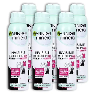 Image de Garnier Deo Spray Invisible B&W Color 150ml