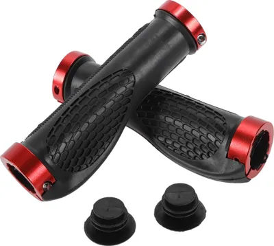 Produktbild von 1 Satz Fahrradlenkergriffe, rutschfeste ergonomische Struktur Fahrradgriffe, Doppel-Lock-On Lenkergriffe für E-Bike Trekking Bike Mountainbike, Rot