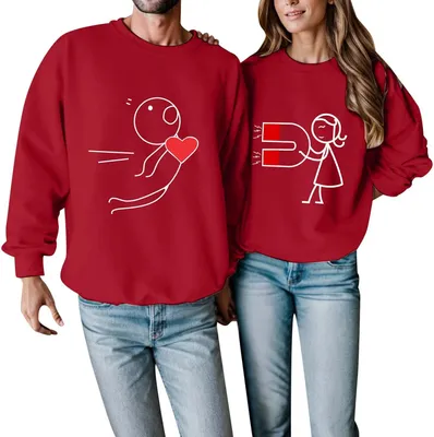 Produktbild von Oversize-Hoodie für Herren und Damen als Partnerpullover für Paare