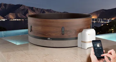 Produktbild von MSpa Whirlpool DUET ECO - neu 2026 - UVCPlus / WiFi / App / XXL 6 Pers. - Indoor Outdoor Whirlpool Spa - winterfest - DWF Technologie - 173 cm