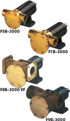 Produktbild von Johnson Pump Impellerpumpe F9b-3000tss, 389l/Min, Fußmontage (Mit Gleitringdichtung & Niro Deckel)