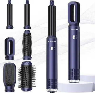 Productafbeelding van 6-in-1 Haarstyler met Föhnborstel en Luchtkruller voor Drogen, Krullen en Gladmaken