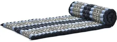 Obrázek produktu pro Skládací matrace, japonská modrá, 190 x 70 cm, kapok