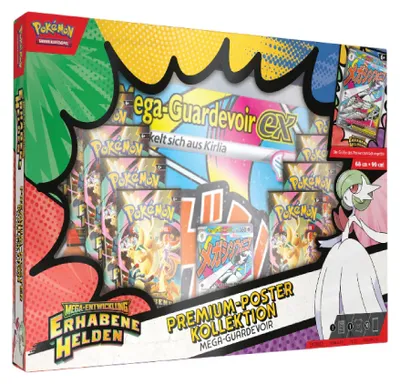 Produktbild von Pokémon Premium-Poster-Kollektion Mega-Entwicklung - Erhabene Helden: Mega-Guardevoir-ex//Mega-Lucario-ex
