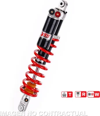 Image de Amortisseur arrière monobloc de la série G456 adaptable sur Yamaha YZ 250 F (14-18) MG456-460TRW-06-858F