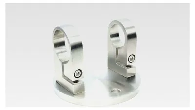 Produktbild von Wandanker Edelstahl Pfostenhalter V2A Geländerpfosten Rohrhalter (1 Stück, Ø 42,4)