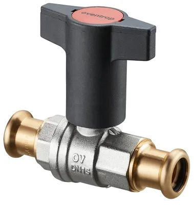 Produktbild von Oventrop Knebelgriff-Kugelhahn Optibal beiderseits Pressanschluss DN 15, Ø 18 mm