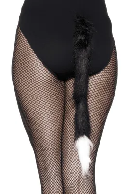 Produktbild von Katzenschwanz Fell Schwanz Halloween Katze Katzenkostüm Kostüm für Damen