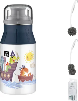 Zdjęcie produktu dla alfi KIDS BOTTLE Trinkflasche – Vorteilsset mit Reinigungsbürste CLEAN FIX 30 cm