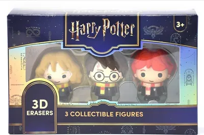 Zdjęcie produktu dla Harry Potter Ron Hermiona gumka 3D 3pak