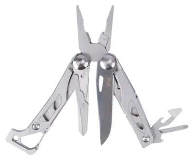 Herbertz Multitool  Edelstahl 55048 – 420  Edelstahl-Griff Vorderseite