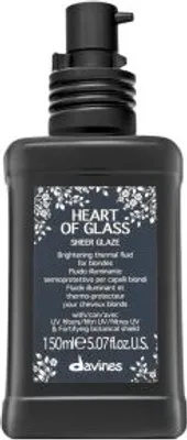 Image de Davines Heart Of Glass Sheer Glaze Brightening Thermal Fluid soin sans rinçage pour les cheveux colorés, traités chimiquement et éclaircis 150 ml