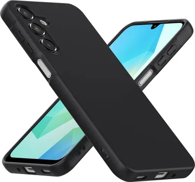 Produktbild von Silikon Hülle für Samsung Galaxy A16 5G Schutzhülle Matt Schwarz Backcover Handy Case