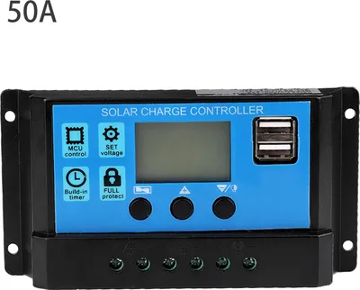 Obrázek produktu pro 50A 12V 24V regulátor solárního nabíjení pro auta PWM regulátor (50A)