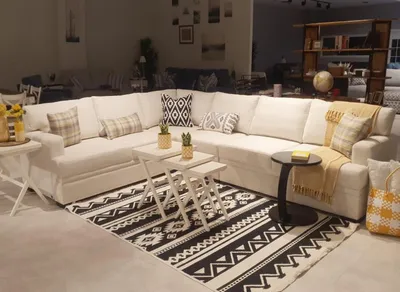 Produktbild von Ecksofa L-Form Modern Sofa Couch Wohnzimmer Polster Möbel Luxus