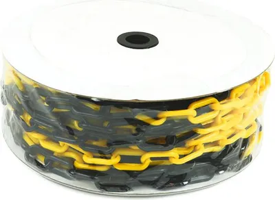 Produktbild von Kunststoffkette Gelb & Schwarz 8 mm x 25 m  x  - Gelb & Schwarz - Polyethylene (PE) - In -  & Outdoor - Nutzung - PC - 002 - YB