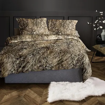 Produktbild von Irisette Flausch-Baumwolle Bettwäsche Zobel natur 8555 155x220 cm + 80x80 cm