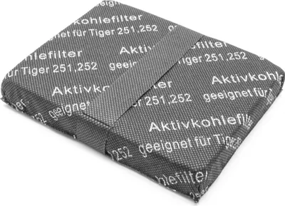 Produktbild von vhbw Aktivkohlefilter kompatibel mit Vorwerk Tiger 260, 251, 250, 252 Staubsauger - Ersatzfilter Schwarz