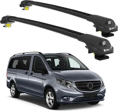 Produktbild von TURTLE STREŠNÝ NOSIČ AIR-1 MERCEDES-BENZ VITO W447 2015 - 2024 , Čierna