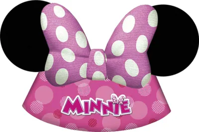 Obrázek produktu pro Párty papírové kloboučky myška Minnie - Happy Helpers - 6 ks
