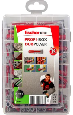 Obrázek produktu pro PROFI BOX DUOPOWER sada hmoždinek, 132 ks