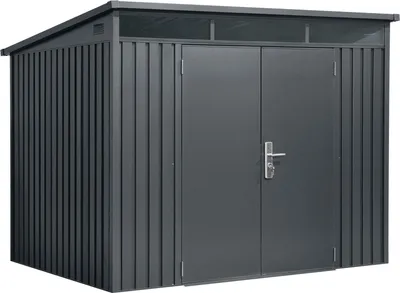 Produktbild von osoltus Premium Metall Gerätehaus Skylight 8 m² 280 x 300 cm