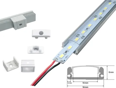 Produktbild von LED Strip Alu druchsichtig+Alu Strip LED Alu Strip Blau Profil A Transparent