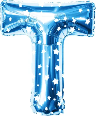 Produktbild von Oblique Unique Folien Luftballon Buchstabe T Kinder Geburtstag Baby Shower Party Deko Ballon - blau