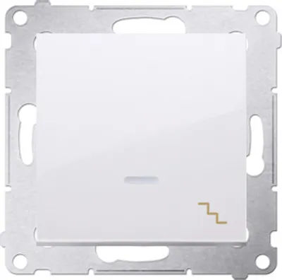Zdjęcie produktu dla Kontakt-Simon DW6L.01/11, Plastik, Biały, IP20, IP44, 250 V, 10 A, 75 mm