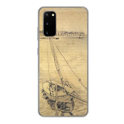 Produktbild von MuchoWow® Handyhülle Schutzhülle Hülle für Samsung Galaxy S20 Segelboot auf der Seine bei Asnières - Vincent van Gogh Silikon Softcase Handy Hülle - Bild