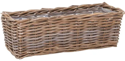 Immagine prodotto di Fioriera FLORET in rattan naturale 60x20x19 cm