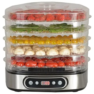 Image de Déshydrateur fruits et légumes 5 plateaux 380w - Kitchen Chef - SECCO5IX -
