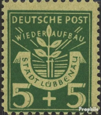 Produktbild von Briefmarken Lübbenau (Spreewald) 1946 Mi 1A postfrisch Wiederaufbau