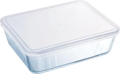 Immagine prodotto di Piatto rettangolare vetro 0,8l + coperchio in plastica Pyrex 241P000/5046