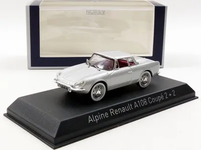 Obrázok produktu pre ALPINE RENAULT A108 Coupé 2+2 1961 strieborno-šedá, NOREV517821, mierka 1/43, NOREV