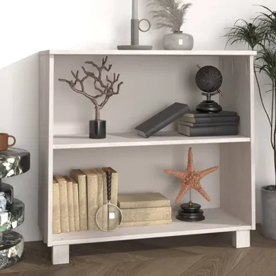 Produktbild von "2026 Promotion" Sideboard Wohnzimmer - HAMAR Weiß 85x35x80 cm Massivholz Kiefer - Kommoden CC20422