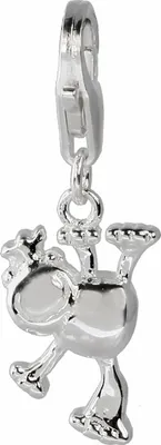 Imagen del producto de Pulsera con dije de la colección SilberDream, diseño de "Rey Rana", fabricada en plata de ley 925, modelo FC3133