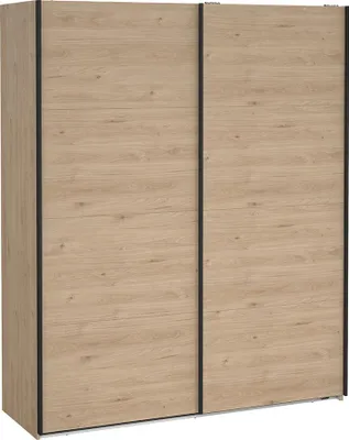 Produktbild von Bergamo Schiebetürenschrank 2 Türen 180x220cm Eiche Nachbildung.