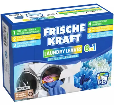 Obrázek produktu pro Frische Kraft 6v1 UNIVERSAL prací papírky 50 ks